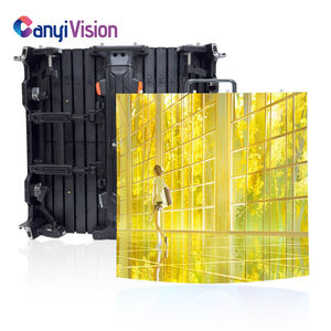 ตู้ P2.604 P1.95 LED มีความยืดหยุ่นสำหรับฉากหลังสว่างสูงตู้ติดผนังอลูมิเนียมหล่อ - Product Image 2