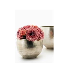 Jardinière décorative en métal argenté au design minimaliste 2026, idéale pour les appartements contemporains souhaitant ajouter de la verdure - Product Image 2