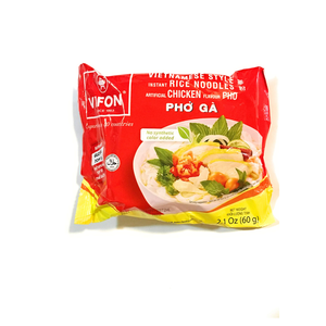 Vifon Saveur instantanée de poulet aux nouilles de riz (pour l'exportation) 60g avec une saveur délicieuse et riche de poulet Pho comme du pho frais - Product Image 3