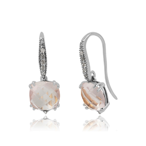 Luxury <b>Earrings</b> Women <b>Citrine</b> Gemstone 925 Sterling Silver CZ Multi Stone Drop Shipping Jewelry - Product Image 3