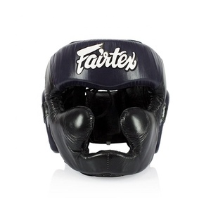 อุปกรณ์ป้องกันศีรษะคุณภาพสูงสำหรับคิกบ็อกซิ่ง มวยไทย ป้องกันการกระแทก  รับทำโลโก้และชื่อ  แบบเปิดหน้าโค้ง  Fairtex MMA  ปกป้องศีรษะอย่างปลอดภัย - Product Image 2