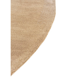 Kavi's Beige <b>Brown</b> Hand Knotted <b>Wool</b> Bamboo Silk Rug Esk-1563 Hidden Patterns for Home Hallway Rectangle Puzzle Abstract Styles - Product Image 4