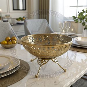 Cuenco calado elegante para decoración de sala de estar - Product Image 1