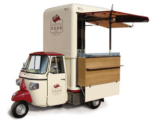 Tricycle Électrique de Restauration Mobile, Chariot de Traiteur à 3 Roues, Camionnette de Street Food pour Café, Pizza, Tacos, Crème Glacée, Snacks, Hot-dogs - Product Image 2