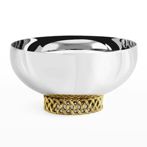 Silver Elegant Metal Chocolate <b>Bowl</b> With Handmade Texture And Artistic Design For Stylish Centerpiece And Dessert Presentation - Product Image 1