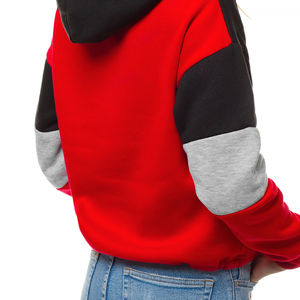 Crop tops à capuche en coton de haute qualité personnalisés pour femmes, crop top uni, crop top à manches longues personnalisé pour femmes, vente en gros OEM - Product Image 5