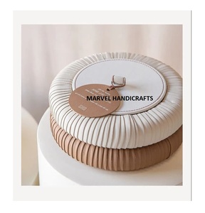 Ramadán 2023 Producto de cuero Artesanía de madera Bandejas para servir platos artesanías para decoración de boda evento decoración caja de regalo - Product Image 5