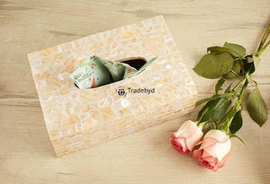 Caja de Pañuelos Decorativa con Diseño Floral Grabado de Primera Calidad, Portapañuelos Decorativo para Decoración del Hogar de Alta Gama - Product Image 4