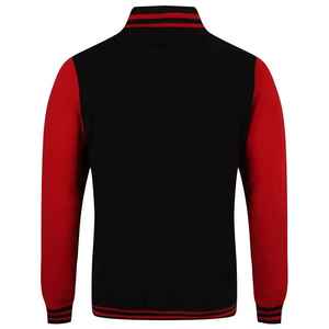 Men's Full Zipper Baseball Varsity Bomber Jacket Street Wear with Leather Sleeve and Windbreaker CollegeBaseballjacket for men - Product Image 5