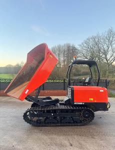 Livraison gratuite, certifié CE EPA, mini-dumper sur chenilles Kubota KC250HR-4, mini-transporteur sur chenilles, mini-dumper hydraulique à basculement - Product Image 5