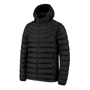 Venta al por mayor 2025 de los hombres de estilo de calle Stand Collar Bubble Puffer chaqueta logotipo personalizado invierno cálido prendas de vestir exteriores patrón de decoración - Product Image 5