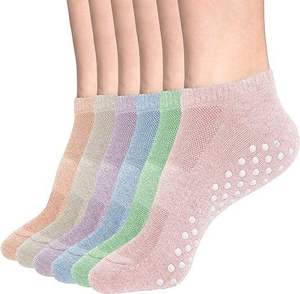 Custom Logo Men Women Ankle Crew Silicone Anti Slip Grip <b>Sock</b> Organic Cotton Pilates Yoga Sports Non-slip Soccer <b>Socks</b> - Product Image 3