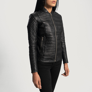New Design Women <b>Winter</b> <b>Leather</b> <b>Jackets</b> New Fashion Ladies Casual Wear Vintage <b>Leather</b> <b>Jacket</b> - Product Image 3