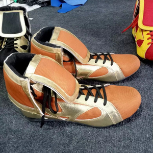 Zapatos de Boxeo de Cuero Genuino para Hombre, Casuales, de Caña Alta, Antideslizantes, para Jóvenes, Lucha Libre, Artes Marciales, Cómodos, Ligeros y Transpirables - Product Image 1