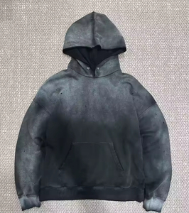 Alta calidad Top Trending Acid Wash Boxy Fit Pullover Hoodies Heavyweight Winter Wear 100% Cotton Fleece Precio responsable Hoodie - Product Image 5