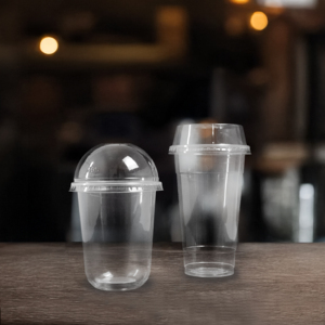 Venta al por mayor de vasos desechables transparentes de PP de una sola pared, vasos de plástico de 95mm, tapa de 16oz, 22oz de capacidad para café, té, jugo, uso en fiestas - Product Image 1