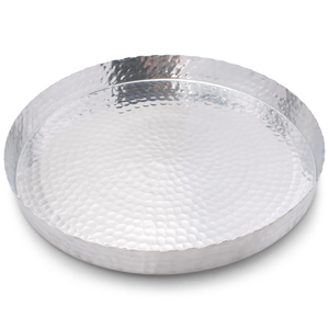 ถาดเสิร์ฟอาหารอลูมิเนียมหรูหราถาดโลหะทรงกลมสำหรับตกแต่งบุฟเฟ่ต์ที่บ้านหรูหรา - Product Image 4