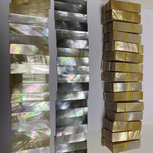 Belles pièces de nacre avec surface lisse, parfaites pour les meubles de travail en incrustation et l'artisanat - Product Image 1