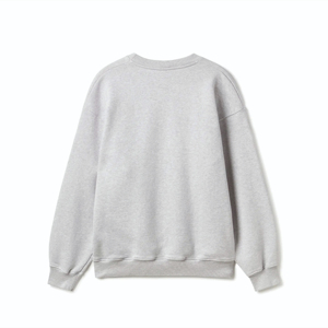 Sweat-shirt d'hiver pour homme imprimé uni blanc à col rond et épaules tombantes, 100% coton respirant, écologique, couleur personnalisée OEM - Product Image 4