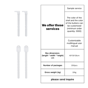 Kit de tiges de <span class=keywords><strong>chasse</strong></span> <span class=keywords><strong>d</strong></span>'<span class=keywords><strong>eau</strong></span> réglables et de fixation de plaque arrière pour réservoirs encastrés Sigma, remplacement pour 241.874.00.1 - Product Image 5