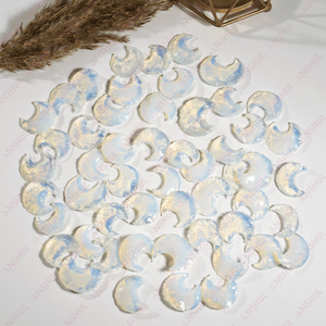 Pointe de flèche en opale de lune polie, best-seller, cristal semi-précieux pour la décoration et la méditation - Product Image 2