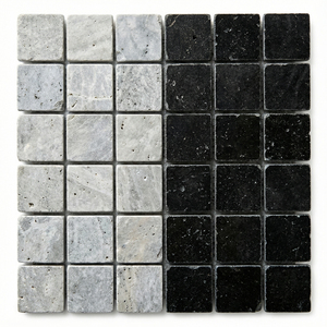 PARQUET Azulejos Negros 5x5 Zeolite Factory MS021 - Product Image 1
