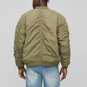 Chaqueta Cortavientos Acolchada de Algodón de Alta Calidad, Estilo Universitario, para Hombre, Estilo Urbano, con Cierre, Ligera, Tipo Béisbol - Product Image 2