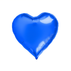 Globos de Corazón Metalizados Azul Oscuro para Fiesta, 24 Pulgadas, Bolsa de 12 Unidades - Product Image 2