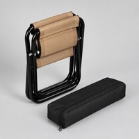Tabouret de pêche pliable en acier inoxydable, tissu Oxford, portable, ultraléger, pour pont de bateau en bord de lac