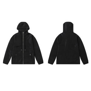 Veste à capuche pour hommes d'hiver 100% coton de haute qualité avec fermeture éclair et impression numérique - Product Image 4