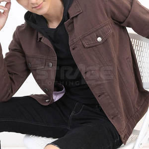 Chaqueta Vaquera Casual de Invierno para Hombre, Color Personalizado 2025, Estilo Urbano, Ecológica, Ligera, con Logotipo Frontal en Lona - Product Image 2