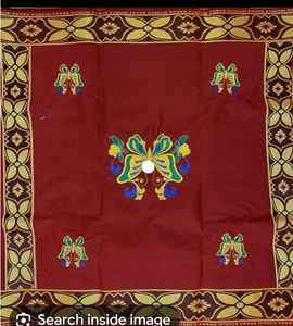 Intorica George Robe de bal de luxe Broderie florale multicolore avec bordure ronde lourde Diamant et éléments décoratifs en cristal - Product Image 5