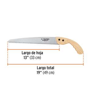 Sega da potatura da 13 ', lama dritta, 7 TPI, manico in legno, scatola esperta da 3, 100122 - Product Image 2