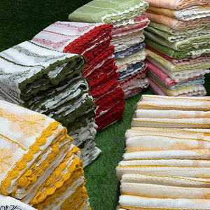 Soie douce de haute qualité Kota Doriya Dyeable Dupatta Lucknowi Chikan traditionnel Kurashiya travail fête porter indien pakistanais - Product Image 2