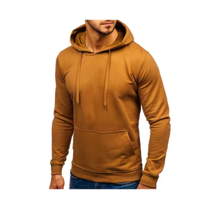 Sweat-shirt en coton pour homme avec logo brodé et appliqué, manches longues, à capuche, style streetwear, personnalisable, vente en gros - Product Image 1