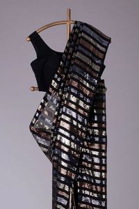 MOST PICKED BANARASI SOFT SILK COOPER ZARI WEAVING WORK SAREE WITH UNSTITCHED BLOUSE GREEN - Product Image 5