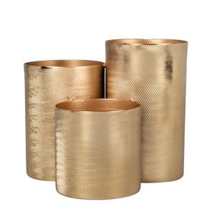 Metal Decorative Table <b>Top</b> Vase With <b>Reflective</b> Surface To Brighten Living Rooms Dining Rooms And Entryways Instantly - Product Image 2