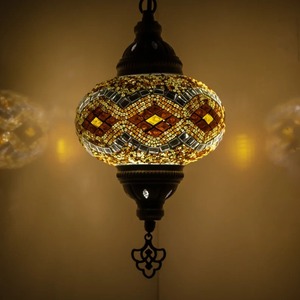 โคมไฟโมเสคคุณภาพสูง ไฟ LED อัจฉริยะ สำหรับห้องนั่งเล่น ห้องนอน สำนักงาน คริสต์มาส ทำด้วยมือ เป็นมิตรกับสิ่งแวดล้อม - Product Image 4