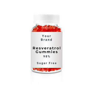 Revendeur certifié CE largement vendu sans sucre antioxydant riche en resvératrol suppléments à base de plantes bonbons gommeux PET de haute qualité - Product Image 1
