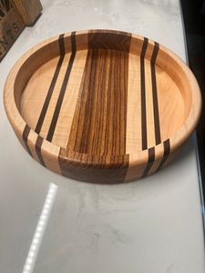 Tazón de madera de Venta caliente para personalizar el tamaño redondo hecho a mano - Product Image 2