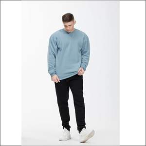 2025 Top Trend hombres clásico polar pulóver sudadera Color sólido manga larga Streetwear estilo poliéster/algodón logotipo frontal - Product Image 5