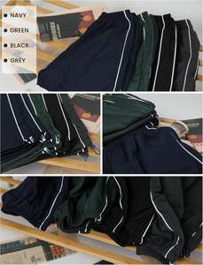 Pantalon de parachute pour femme Baggy 100% Polyester taille élastique décontracté Y2K pantalon de survêtement pantalon cordon ourlet pantalon - Product Image 6