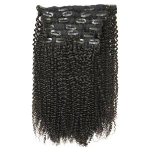 Volumineux Naturel Jerry Texture Bouclés Double Tiré Ensemble De 7 Extensions De Cheveux Cheveux Cheveux Indiens Bouclés Alignés Perruque De Cheveux Longs En Gros - Product Image 2