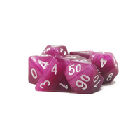 Jeu de dés polyédriques nacrés multicolores pour les joueurs de jeux de rôle sur table DND Pathfinder
