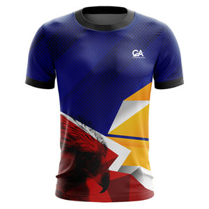 Camisetas de sublimación transpirables para hombres, 100% algodón antiarrugas, estilo único, diseño personalizado, tamaño, la mejor camiseta de sublimación para hombres - Product Image 1