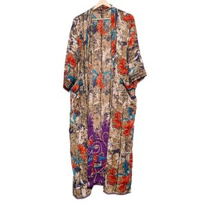 ชุดกิโมโนผ้าไหมสำหรับผู้หญิงและผู้ชายเสื้อคลุมอาบน้ำสปาชุดคลุมอาบน้ำหลากสี - Product Image 2