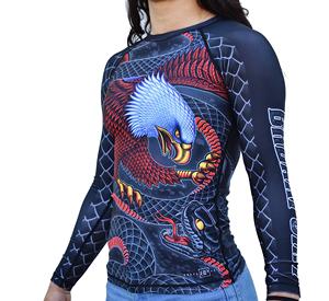 Camisas sublimadas con logotipo personalizado, protector de erupción de manga larga para traje de baño de mujer, camisas de surf para mujer, Rashguard - Product Image 1