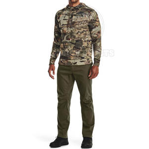 Sudadera con capucha de camuflaje básica para exteriores para hombre con bolsillo frontal y capucha con cordón Sudadera con capucha elegante con estampado de camuflaje - Product Image 5