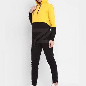 Low Moq Custom Design Women <b>Tracksuits</b> Outdoor Use Women Clothing Solid Color <b>Plain</b> <b>Tracksuit</b> - Product Image 2