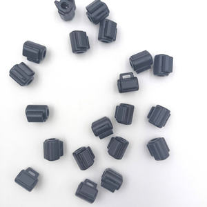 Bouchon de verrouillage de cordon en plastique noir avec boutons de fil de 6mm - Product Image 2